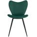 Corrigan Studio® Velvet Dining Chairs Set Of 2, Modern Kitchen Chair Upholstered/Velvet in Green | 33.45 H x 19.3 W x 19 D in | Wayfair