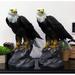 Mill Pines Pack Of 2 Large 20" Tall Realistic Lifelike Rustic Patriotic American Emblem Bald Eagle Perching On Rock Cleft Statue July 4Th Independ | Wayfair