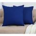 Latitude Run® Chenille Throw Square Pillow Cover Chenille, Cotton in Blue | 18 H x 18 W x 2 D in | Wayfair FD6E8D92AB6F43CEBDC95A80905FFF3A