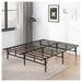 Alwyn Home Sasu 14" Folding Steel Bed Frame Full Size Platform Bed Frame Metal in Black | 14 H x 39.2 W x 75.2 D in | Wayfair