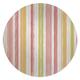 Green/Pink 60 x 60 x 0.08 in Area Rug - PAINTED STRIPES MELON Area Rug By Ebern Designs Polyester | 60 H x 60 W x 0.08 D in | Wayfair