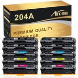 Arcon 10-Pack Compatible Toner for HP 204A CF510A CF511A CF512A CF513A HP Color LaserJet Pro M154a M154nw HP Color LaserJet Pro MFP M180n M180nw M181fw (Black Cyan Magenta Yellow)