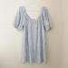 Madewell Dresses | Madewell Puff Sleeve Dress | Color: Blue/White | Size: Xl