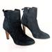 Coach Shoes | Coach Jemma Black Suede High Heel Boots | Color: Black/Silver | Size: 9.5
