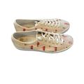 Kate Spade Shoes | Kate Spade Rare Keds X Seahorse Distressed Blush Nude Sneakers Shoes Flats | Color: Cream/Pink | Size: 7