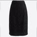 J. Crew Skirts | J. Crew Lace Pencil Skirt | Color: Black | Size: 00