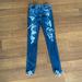 American Eagle Outfitters Jeans | American Eagle Ae Ne(X)T Level Ripped Stretch Jeans Jegging | Color: Blue | Size: 2