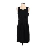 J.Crew Casual Dress - Sheath: Black Solid Dresses - Women's Size 2