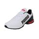 PUMA Men's Equate SL running shoes, Puma White Puma Black High Risk Red, 6.5 UK