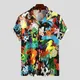 Men Clothing 2022 Summer New Men's Short-sleeved Printed Shirts Hawaiian Beach Fashion Lapel Men's