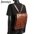 JIEROTYX-Sac à Dos Steampunk en Cuir pour Femme Étui à Bombes Rétro Gothique Bandoulière Grande