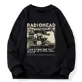 Radiohead-Sweat à capuche rétro pour homme et femme Rock Boy Imprimé At Japan Station Y-Indie