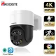Caméra de permission Extérieure IP 8MP 4K Ptz Jumelles de Vision Nocturne Icsee Xmeye Résistantes