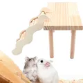 Cage ondulée en bois de Hamster escalier jouet petit Animal décoration support de bureau espace