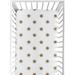 Sweet Jojo Designs Sun Fitted Crib Sheet, Microfiber in Gray/White/Indigo | 52 H x 28 W x 8 D in | Wayfair CribSheet-Sun-WH-CO
