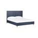 Modus Furniture Argento Navy Blue Solid Wood Platform Bed Wood in Blue/Brown | 55 H x 81 W x 91 D in | Wayfair 9DKBH6