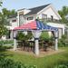 Outsunny 10 Ft. W x 10 Ft. D Steel Pop-Up Gazebo Metal/Steel/Soft-top in Gray | 114.25 H x 116.5 W x 116.5 D in | Wayfair 84C-405V01MX