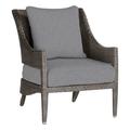 Summer Classics Athena Patio Lounge Chair w/ Cushions Wicker/Rattan in Black | 36.625 H x 28.5 W x 32.75 D in | Wayfair 39772+C5324232N