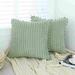 Dakota Fields Breezy Cotton Blend Throw Square Pillow Cover Cotton Blend in Green | 16 H x 16 W x 2 D in | Wayfair DFB91466D2AC4802A008740C16002C11