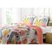 Multicolor Floral Cotton Quilt Set - Vibrant Bedding Ensemble