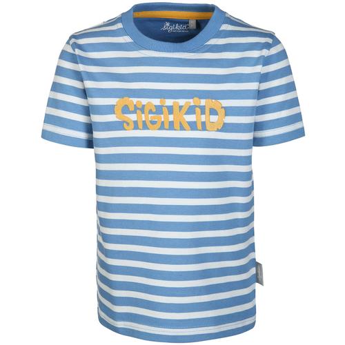 Sigikid - T-Shirt Sigikid Gestreift In Blau/Weiß, Gr.116