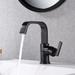 Luxier BSH14-S Single Handle Single Hole Bathroom Faucet with Drain