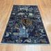 HERAT ORIENTAL Hand-Knotted Afghan Pictorial Wool Rug - 4' x 6'3"