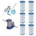 Bestway Pool Filter Pump System Cleaning Kit & Replacement Cartridges 6