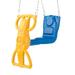 Swing-N-Slide Wind Rider Glider Swing with Chains for Backyard Blue and Yellow