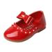 LBECLEY High Top for Girls Girl Shoes Small Leather Shoes Single Shoes Children Dance Shoes Girls Performance Shoes Slip Girls Toddler Shoes Boys Girls Tennis Shoes Red 35