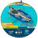 SwimWays Spring Float Inflatable Pool Lounger with Hyper-Flate Valve Blue