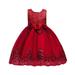 ASEIDFNSA Dress for Girl Junior Bridesmaid Dresses for Girls Size 7 - 16 Girls Toddler Floral Dress Baby Kids Party Dress Ball Gown Clothes Princess Girls Dress&Skirt