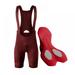 Greyghost Cycling Bib Shorts Men s Outdoor Cycling Cycling Padded Cycling Bib Tights Bicycle Bib Shorts Quick Dry Pants Wine Red M