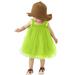 LBECLEY Frock Baby Layered Princess Party Solid Casual Dresses Beach Baby Birthday Sleeveless Kids Dress Toddler Girls Dresses Tulle Summer Beach Girls Dresses Summer Dress Girls Size 6 Green 90