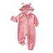 ASEIDFNSA Baby Girl Sleepers Girls 6 Months Clothes Toddler Boys Girls New Long Sleeve Winter Rabbit Ears Hooded Jumpsuit Romper