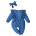 Baby Boy Clothes Romper Jumpsuit Linen One Bow Cotton Lace Piece Romper&Jumpsuit Baby Bodysuit Unisex