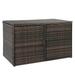 Winado Rattan Box Wicker Storage W/Separate Storage Shelf Brown