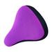 Popvcly 1Pc Bicycle Cushion Cover Bike Seat Cushion 3D Soft Bike Seat Cover Purple