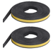 2 pcs Weather Stripping Adhesive Foam Tape Soundproof Weatherproof Adhesive Weatherstrip Door Seal
