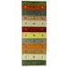 Multicolored Stripes Tribal 3X7 Indo-Gabbeh Oriental Runner Rug