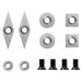 8Pcs Tungsten Carbide Cutters Inserts Set for Wood Lathe Turning Tools