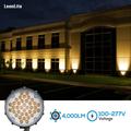 LEONLITE LED Security Floodlight 200W Eqv. 3000K Warm White 100-277V Landscape Path Walkway Lawn Lighting