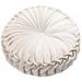 Round Floor Cushions Pillow Solid Color Velvet Meditation Cushion Pumpkin Pleated Meditation Pillow for Home Sofa Bed Car Decor Floor Pillow Cushion