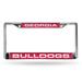 Georgia NCAA Bulldogs Chrome Metal Laser Cut License Plate Frame
