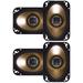 Lot of (4) Polk Audio DB461 4-by-6-Inch Coaxial Speakers (Pair Black)