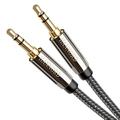 AUX Cable Hannord 3.5mm Nylon Braided Stereo AUX Cable Male to Male Hi-Fi Sound AUX Cord Auxiliary Audio Cable for Car Headphone Speaker Home Stereo iPhone Echo (6.5 feet / 2 Meters)