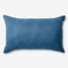 BH Studio Lumbar Pillow Cover by BH Studio in Blue Smoke Dark Gray