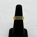 J. Crew Jewelry | J. Crew Demi-Fine Stone Signet Ring | Color: Gold/Green | Size: 4.75