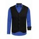 Langarmhemd RUSTY NEAL Gr. 5XL, EURO-Größen, schwarz (schwarz, blau) Herren Hemden Langarm
