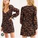 Free People Dresses | Free People Noah Velvet Mini Dress X Saylor | Color: Black/Cream | Size: Xl